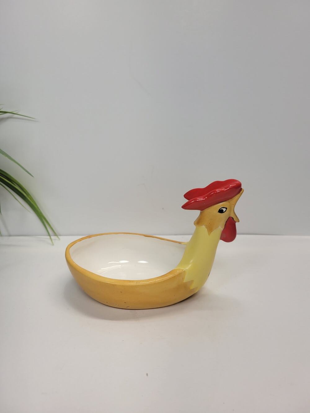 Vintage 1961 Holt Howard Coq Rouge Rooster Ceramic Kitchen Spoon Rest Japan MCM